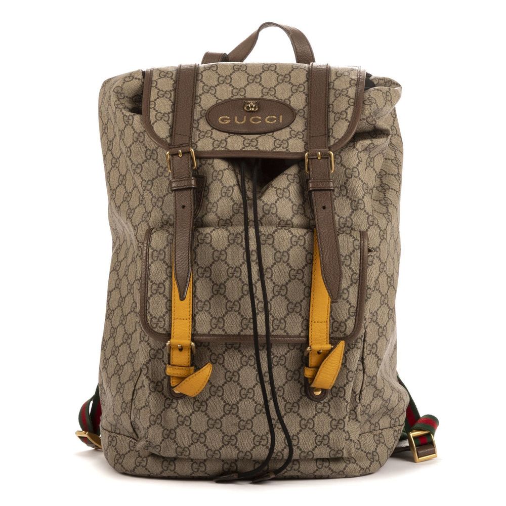 Gucci Web Backpack Beige Monogram A - image 1